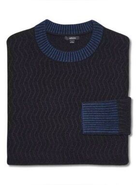 Allbirds Merino Wool Jumper XXL Navy Black Textured Crewneck Sustainable Men